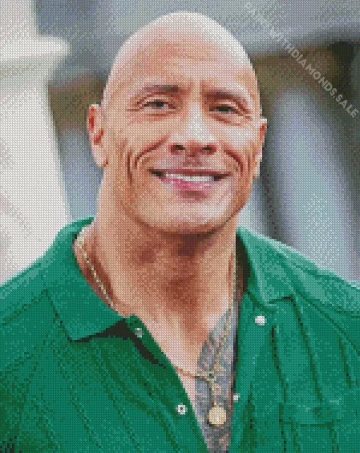 The Actor Dwayne Johnson Diamond Painting