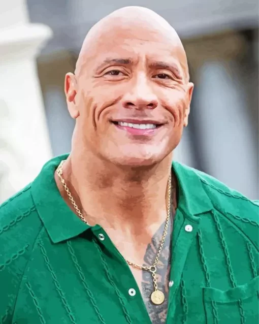 The Actor Dwayne Johnson Diamond Painting