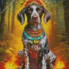 Tribal German Shorthaired Pointer Diamond Painting