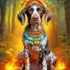 Tribal German Shorthaired Pointer Diamond Painting