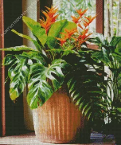 Tropical Philodendron Diamond Painting