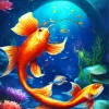 Two Koi Fish Diamond Painting