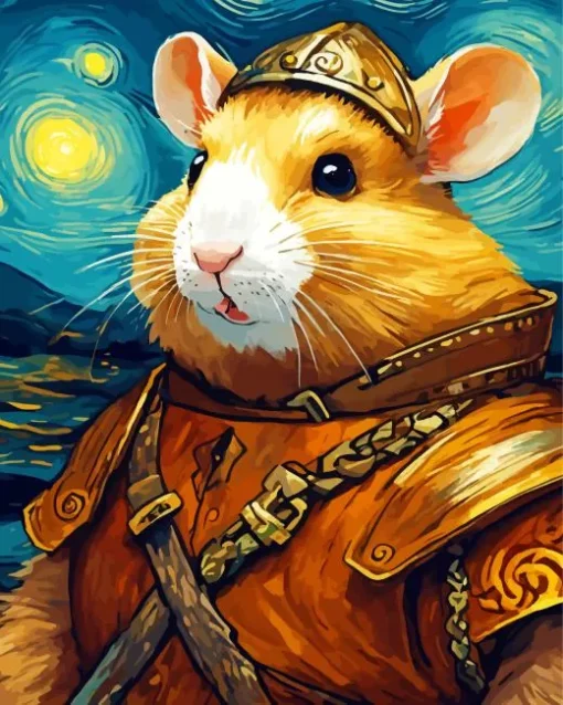 Viking Hamster Diamond Painting