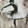 Vintage Ballet Dancer Diamond Painting