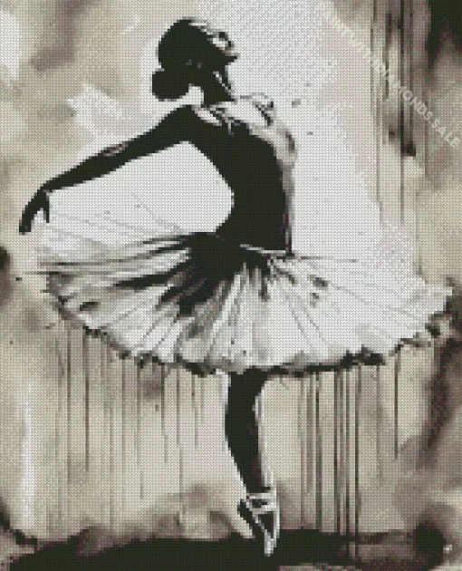 Vintage Ballet Dancer Diamond Painting