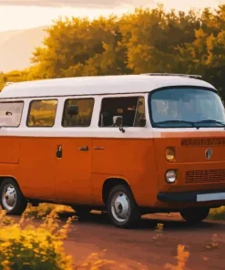 Vintage Camper Van Diamond Painting