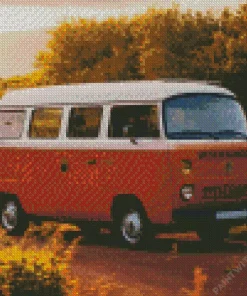 Vintage Camper Van Diamond Painting