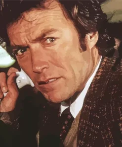 Vintage Clint Eastwood Dirty Harry Diamond Painting