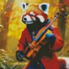 Violonist Red Panda Diamond Painting