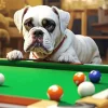 White Boxer Dog Diamond Painting