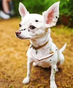 White Chihuahua Diamond Painting