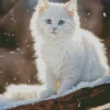 White Himalayan Cat Diamond Painting