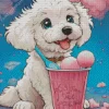 White Maltese Dog Diamond Painting