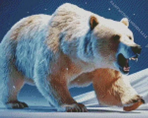 Wild Polar Bear Diamond Painting