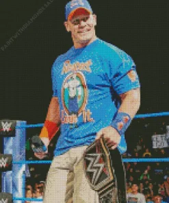 Wrestler John Cena Diamond Painting