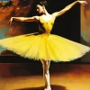 Yellow Ballet Girl Diamond Painting