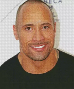 Young Dwayne Johnson Diamond Painting