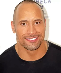 Young Dwayne Johnson Diamond Painting