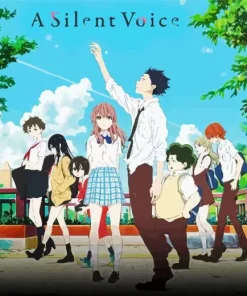 A Silent Voice Characters Diamond Painting