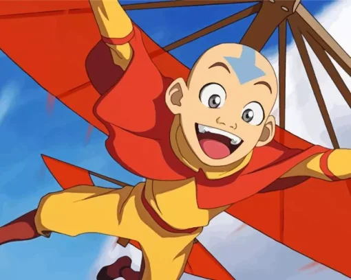 Aang Character Diamond Painting