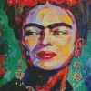 Abstract Frida Kahlo Diamond Painting