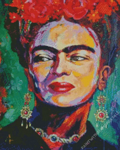 Abstract Frida Kahlo Diamond Painting