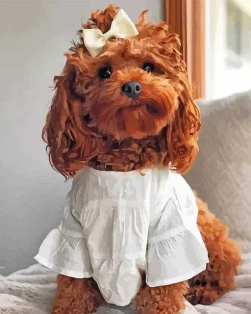 Adorable cockapoo Diamond By Number