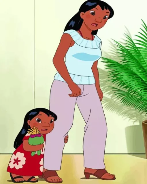 Adult Lilo With Her Daughter Ani Diamond Painting