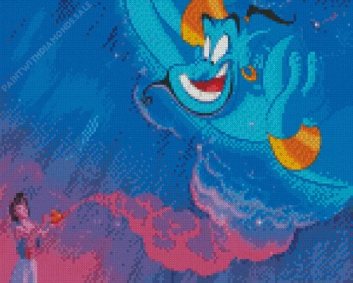 Aesthetic Aladdin Genie Diamond Painting