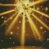 Aesthetic Golden Disco Ball Diamond Painting