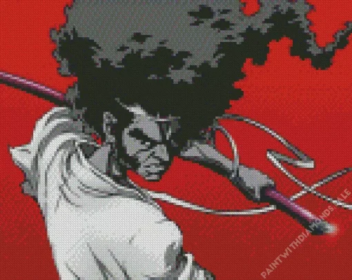 Afro Samurai Character Diamond Painting