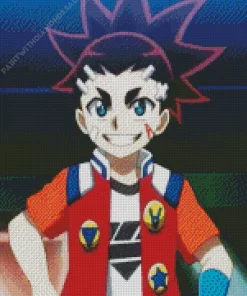 Aiger Akabane Beyblade Diamond Painting