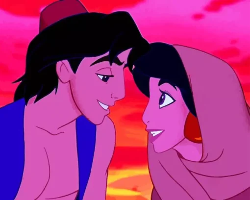 Aladdin And Jasmine Diamond Painting