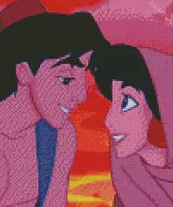 Aladdin And Jasmine Diamond Painting