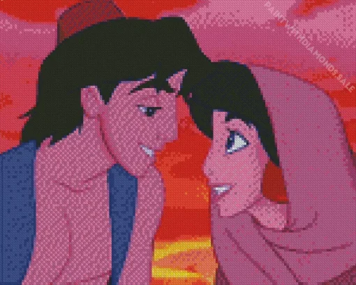 Aladdin And Jasmine Diamond Painting