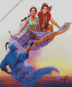 Aladdin And Jasmine Movie Diamond Painting