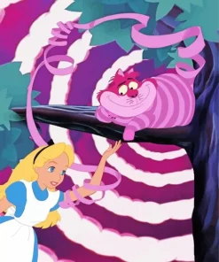 Alice And cheshire cat Diamond By Numbers