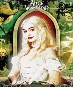 Alice In Wonderland Disney Movie Diamond With Numbers