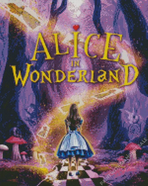 Alice In Wonderland Film Poster Diamond Dotz