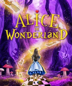 Alice In Wonderland Film Poster Diamond With Numbers