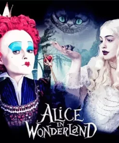 Alice In Wonderland Movie Poster Diamond With Numbers