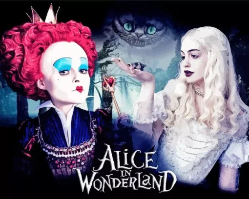 Alice In Wonderland Movie Poster Diamond With Numbers