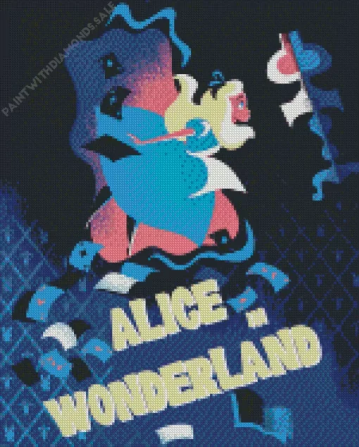 Alice In Wonderland Poster Diamond Dotz