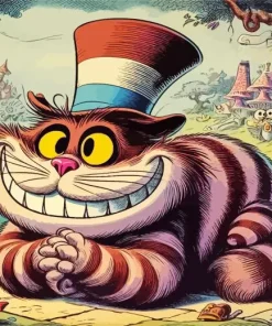 Alice In Wonderland cheshire cat Diamond By Numbers