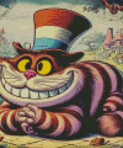 Alice In Wonderland cheshire cat Diamond Paintings