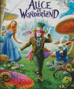 Alice In Wonderland Film Poster Art Diamond Painting