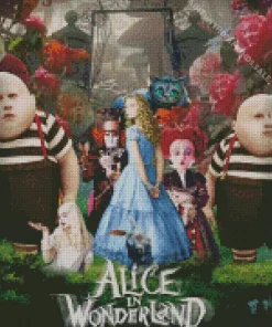 Alice In Wonderland Movie Poster Art Diamond Painting