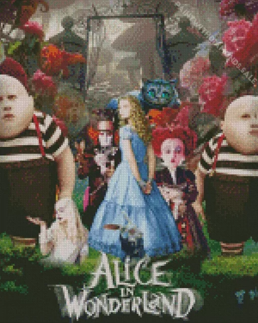 Alice In Wonderland Movie Poster Art Diamond Painting