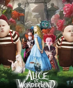 Alice In Wonderland Movie Poster Art Diamond Painting