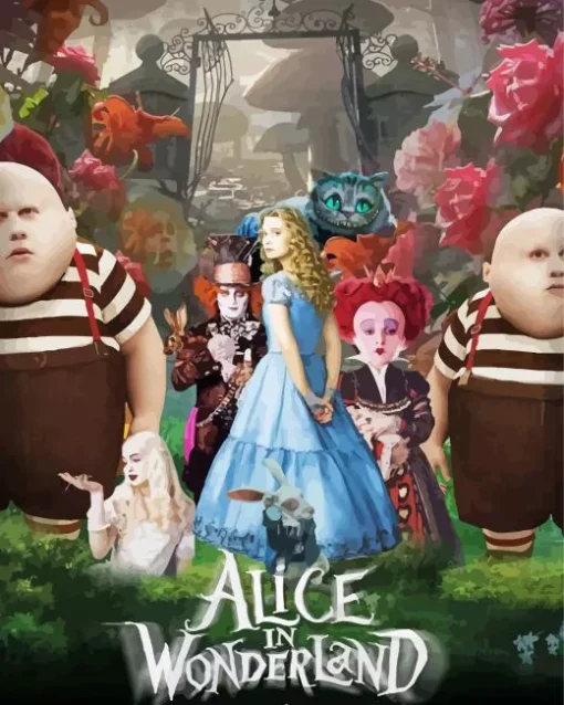 Alice In Wonderland Movie Poster Art Diamond Painting